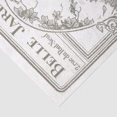 Vintage Paris Garden Poster Franse ontkoppeling Tissuepapier (Detail)