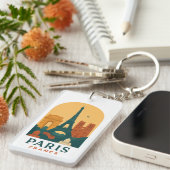 Vintage Paris Keychain – French Cathedral Retro (Voorkant Rechts)