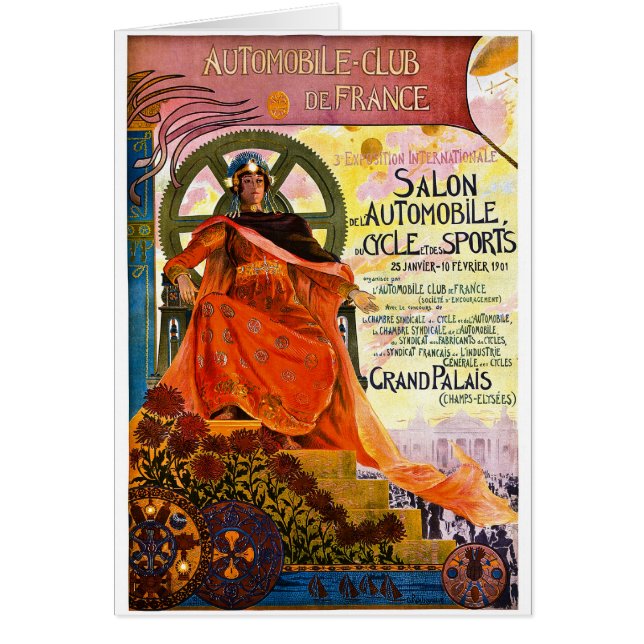 Vintage Paris Motor Show Advertisement (Voorkant)