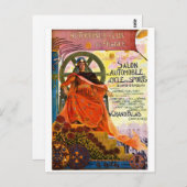 Vintage Paris Motor Show Advertisement Briefkaart (Voorkant / Achterkant)