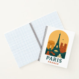 Vintage Paris Notebook – French Cathedral Design Notitieboek
