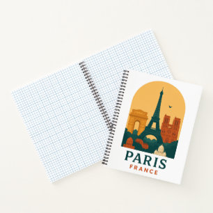 Vintage Paris Notitieboek – Franse Kathedraal Ontw