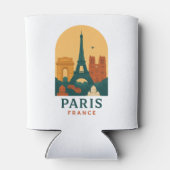 Vintage Paris Notre Dame Cathedral Can Cooler  (Achterkant)