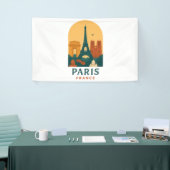 Vintage Paris – Notre Dame Cathedral Retro Travel  Spandoek (Beurs)