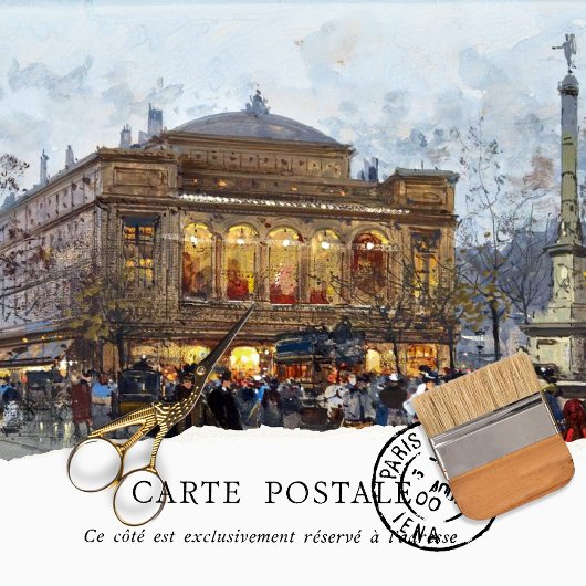 Vintage Paris Vrouwen Tissuepapier