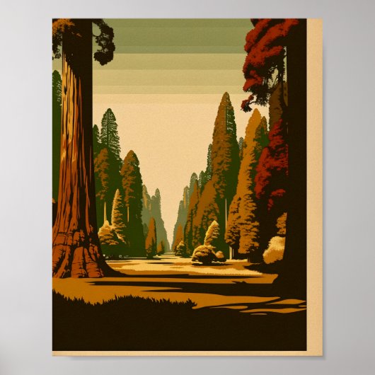Vintage Parks Oude Groei Kunst Poster (Voorkant)