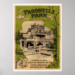 Vintage Paronella Park Reisposter Poster