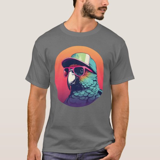 Vintage Parrot Lovers family T-shirt (Voorkant)