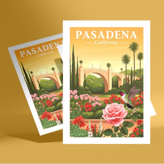 Vintage Pasadena California Briefkaart