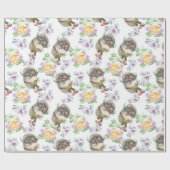 Vintage Pasen Cadeaupapier (Vlak)