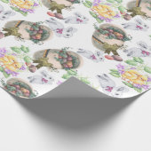 Vintage Pasen Cadeaupapier (Hoek)