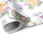 Vintage Pasen Cadeaupapier (Rol Hoek)