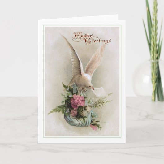Vintage Pasen Feestdagen Kaart (Voorkant)