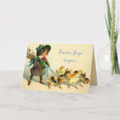 Vintage Pasen Feestdagen Kaart (Voorkant)