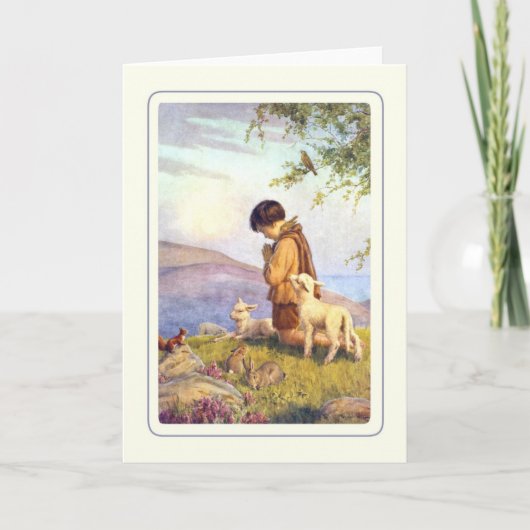 Vintage Pasen Feestdagen Kaart (Voorkant)