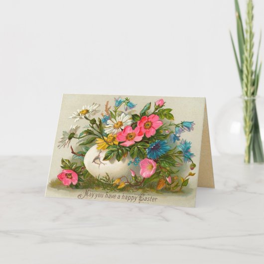 Vintage Pasen Feestdagen Kaart (Voorkant)