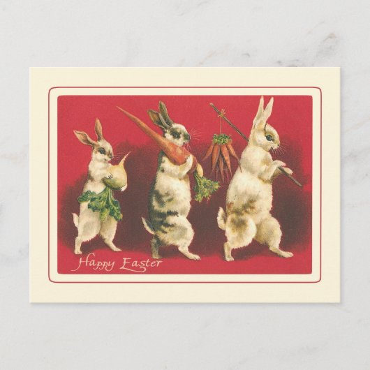 Vintage Pasen Feestdagenkaart (Voorkant)