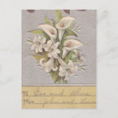 Vintage Pasen Lily Feestdagenkaart (Voorkant)