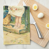 Vintage : pasen- theedoek (Quarter Fold)