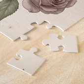 Vintage Pastel Anemonen Rozen Zachte Botanische Legpuzzel (Zijkant)