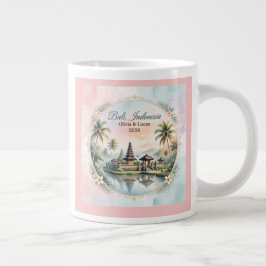 Vintage Pastel Bali Op Maat Gemaakte Twee Namen Aa Grote Koffiekop
