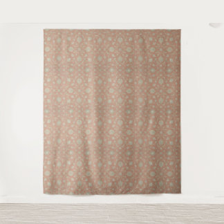 Vintage Pastel Bloem Slingerpatroon – Zachte Blos Wandkleed