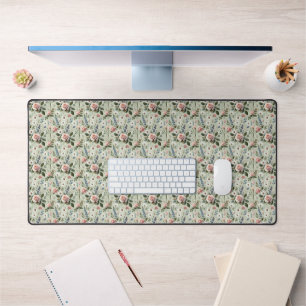 Vintage Pastel Bloemmotief Botanische Patroon Bureaumat