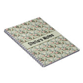 Vintage Pastel Bloemmotief Botanische Patroon Notitieboek (Rechterzijde)