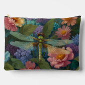 Vintage pastel bloemrijke tuin boho chic libel etui (Voorkant)