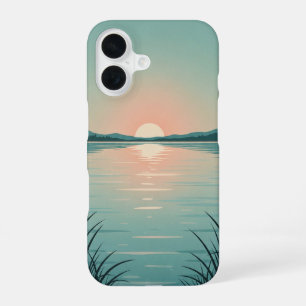 Vintage Pastel Meer iPhone 16 Hoesje