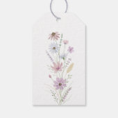Vintage Pastel Wildflower Wedding Thank You Cadeaulabel (Achterkant)