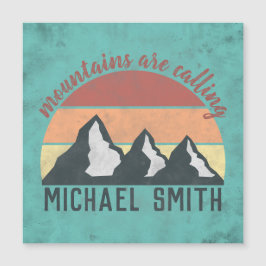 Vintage pastels mountains are calling monogram
