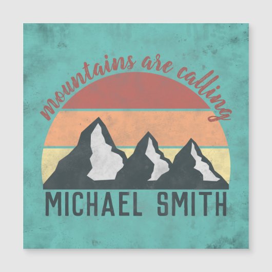 Vintage pastels mountains are calling monogram (Voorkant)
