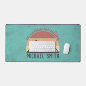 Vintage pastels mountains are calling monogram bureaumat (Keyboard & Muis)