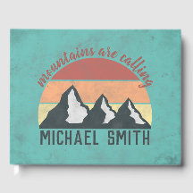 Vintage pastels mountains are calling monogram