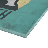 Vintage pastels mountains are calling monogram snijplank (Hoek)