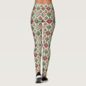 Vintage Patchwork Quilted Christmas Pattern Leggings (Achterkant)