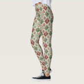 Vintage Patchwork Quilted Christmas Pattern Leggings (Links)