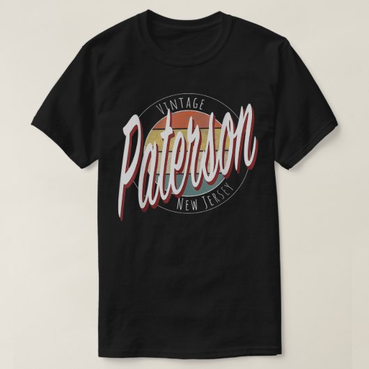Vintage Paterson New Jersey T-shirt (Design voorkant)