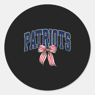 Vintage patriot vintage ontwerp mannen vrouwen kin ronde sticker