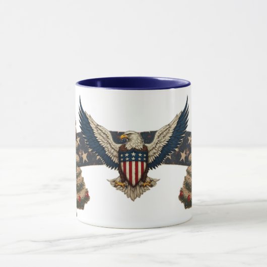 Vintage Patriotic Mug Mok (Midden)