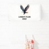 Vintage Patriottische Adelaar 4 juli-vlag  Spandoek (Insitu)