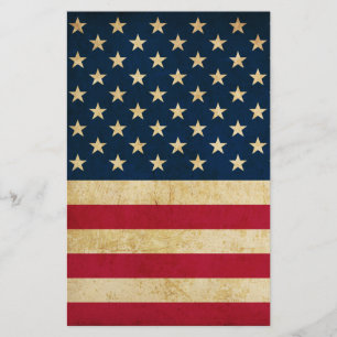 Vintage patriottische Amerikaanse vlag Flyer