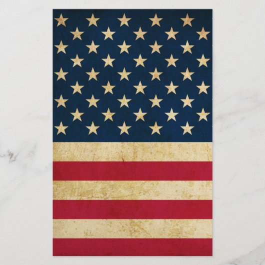 Vintage patriottische Amerikaanse vlag Flyer (Voorkant)