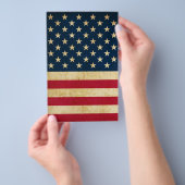 Vintage patriottische Amerikaanse vlag Flyer (Hand)