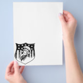 Vintage Patriottische Oom Sam en Amerikaanse Vlag Flyer (Hand)