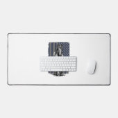 Vintage patriottische trekpaard vlag vector ontwer bureaumat (Keyboard & Muis)
