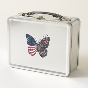 Vintage Patriottische Vredesvlinder Vector Kunst_1