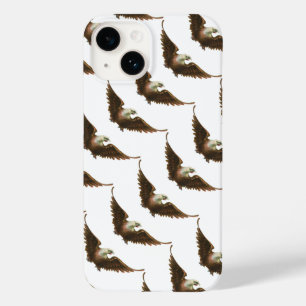 Vintage Patriottisme Amerikaanse Zeearend in Vluch Case-Mate iPhone 14 Hoesje