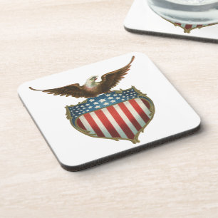 Vintage Patriottisme, Trots Adelaar boven Amerikaa Onderzetter